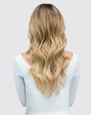 Hand Tied Weft - 14/24 | Light Warm Blonde with Highlights