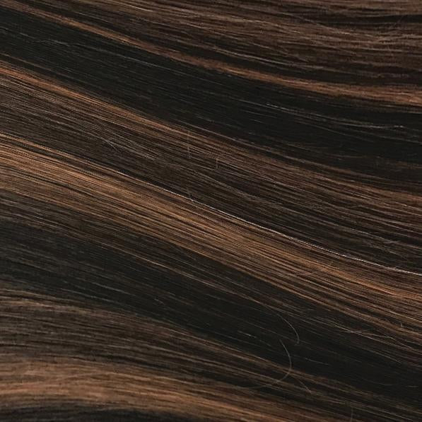 Halocouture® Tape-in Extension - 1B/30 | Dark Brown with Auburn Highlights