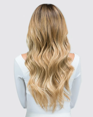 Hand Tied Weft - 14/24 | Light Warm Blonde with Highlights