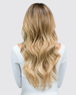 Machine Tied Weft - Rooted R882 | Ash Blonde with Cool Hightlights Rooted with #3, Level 5/6 Neutral