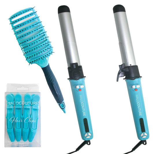 Free Gift Brush, Clips, & Curling Iron