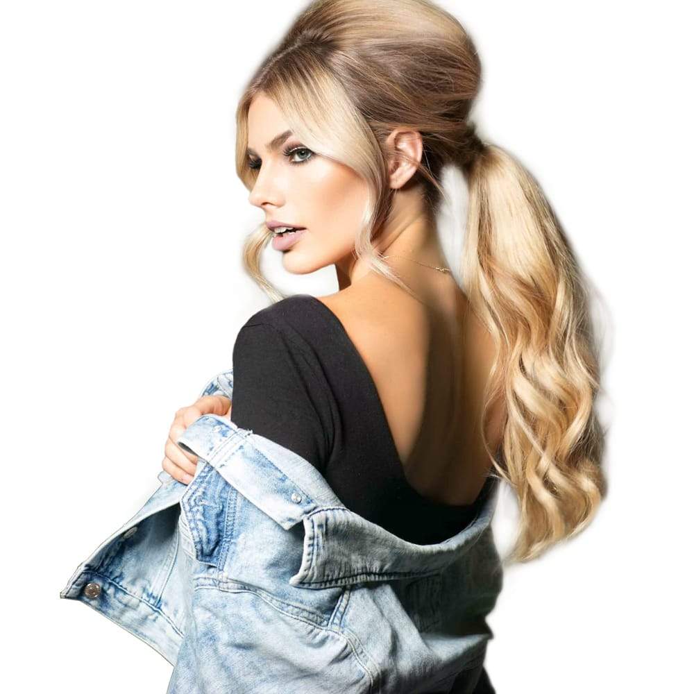 The Ponytail - 14/24 | Light Warm Blonde with Highlights